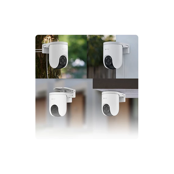 EZVIZ H8c 4K 8MP, kültéri kamera, 360° panorám és színes éjszakai látás, alakérzékelés, zoom követés, kétirányú beszéd