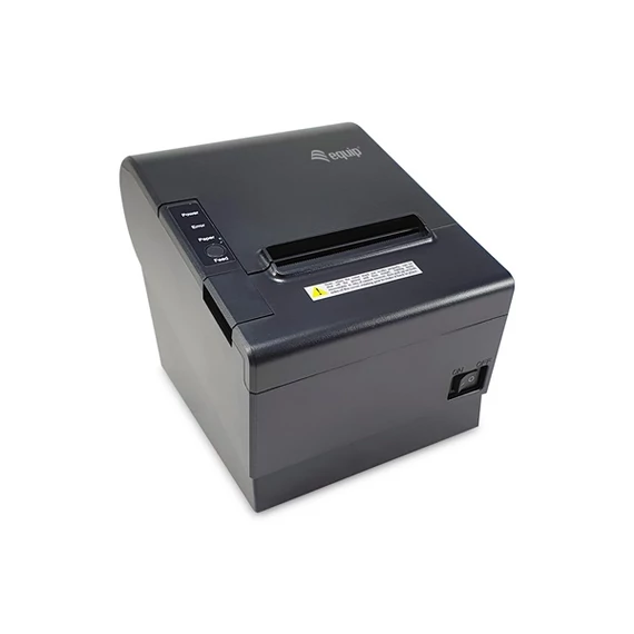 Equip Thermo blokknyomtató - 351003 (80mm, hőpapíros, auto-cutter, USB/Ethernet/Serial/pénztárfiók csatlakozó, fekete)