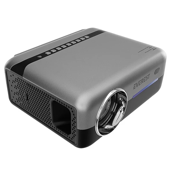 Everest Projektor FullHD - PJ03 (8000 AL, 300 ANSI, 1500:1, Bluetooth, Android 9.0, HDMI, USB-A, TF, AV, AUX, állvány)