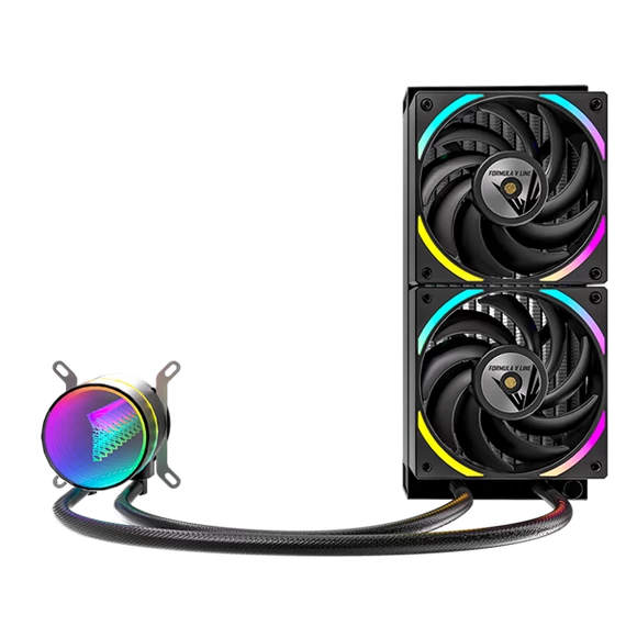 Formula CPU Water Cooler - Oasis L240 ARGB BK (2x12cm, ARGB LED, fekete)