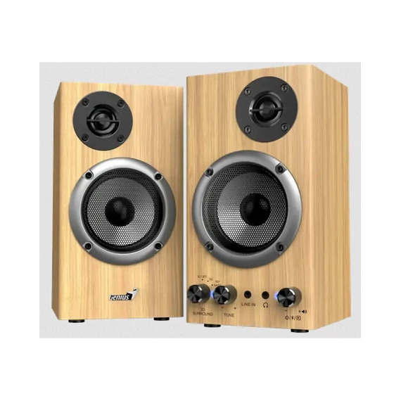 GENIUS 2.0 Hangszóró SP-HF520BT Jack 20 Watt Fa színű, Bluetooth