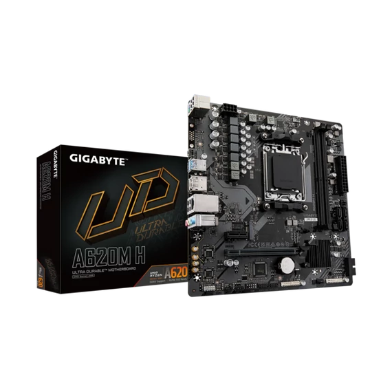 GIGABYTE Alaplap AM5 A620M H AMD A620, mATX