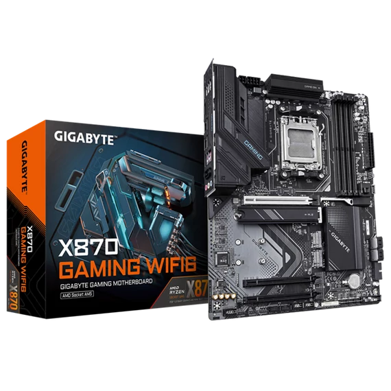 GIGABYTE Alaplap AM5 X870 GAMING WIFI6 AMD X870, ATX