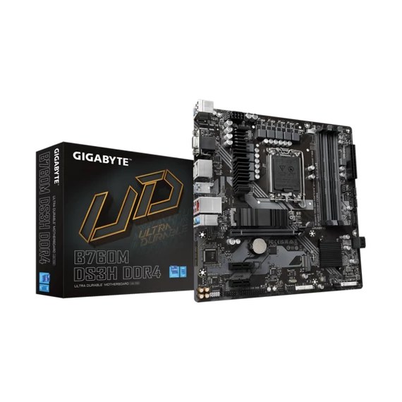 GIGABYTE Alaplap S1700 B760M DS3H DDR4 INTEL B760, mATX