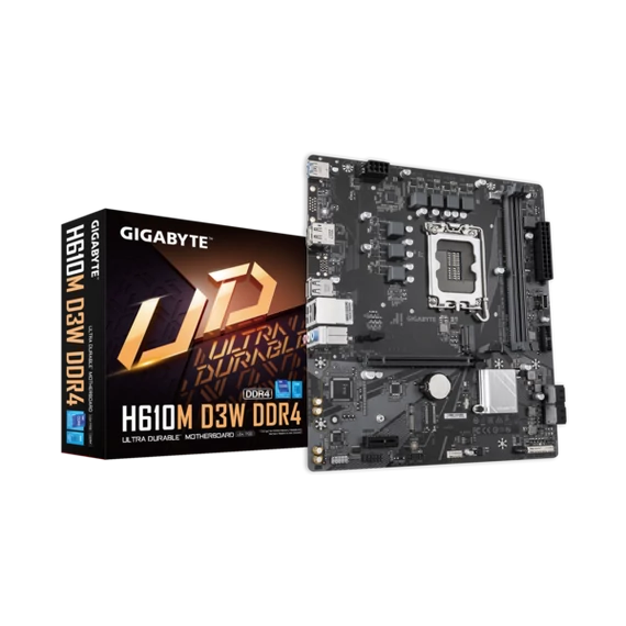 GIGABYTE Alaplap S1700 H610M D3W DDR4 INTEL H610, mATX
