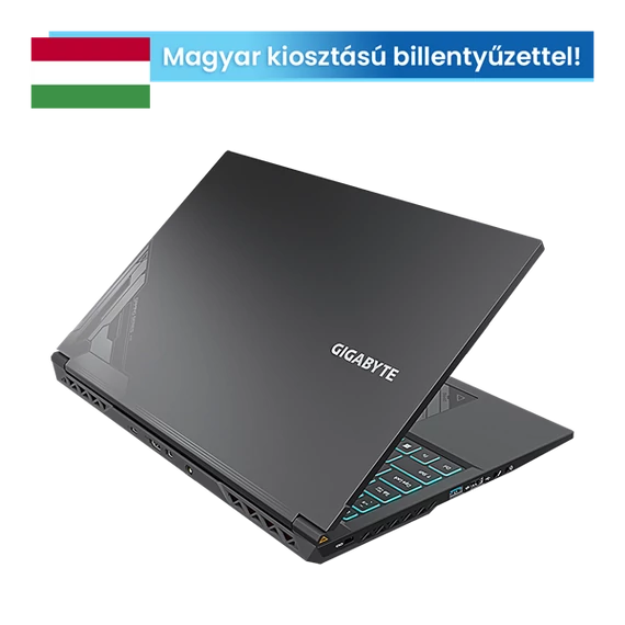 GIGABYTE G5 MF 15.6" FHD (144Hz), Intel Core i7-13620H (10C/4.9Ghz), 16GB, 1TB SSD, RTX 4050, Magyar billentyű