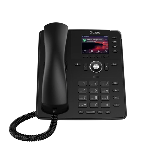 GIGASET P710 IP PRO IP asztali telefon, színes TFT kijelző, 4 funckiós LED billentyűk, HD hang, POE képes