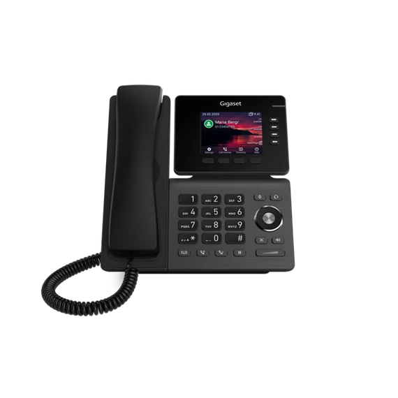GIGASET P810B IP PRO IP asztali telefon, színes TFT kijelző, 4 funckiós LED billentyűk, HD hang, POE képes, Bluetooth