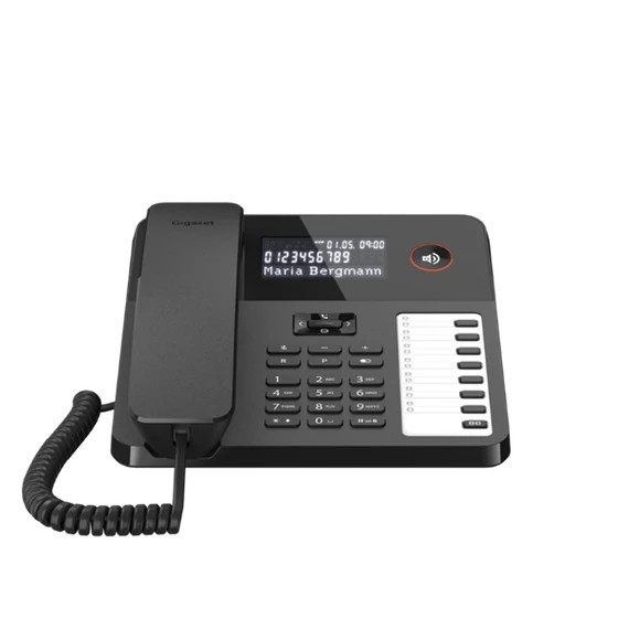 GIGASET Telefon DESK 600 telefon, fekete