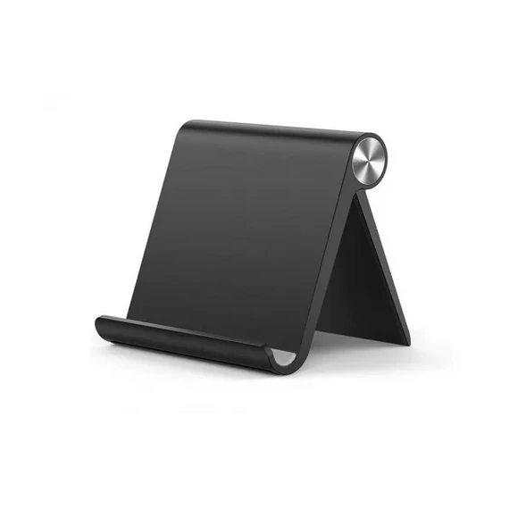HAFFNER UNIVERZÁLIS ASZTALI ÁLLVÁNY TELEFON VAGY TABLET KÉSZÜLÉKHEZ, FEKETE