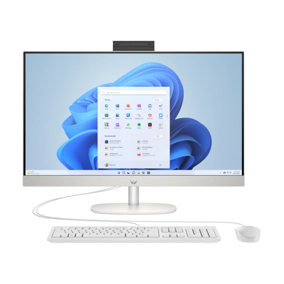 HP AIO 27-cr0005nn 27" FHD AG IPS 300cd, Ryzen7 7730U 2GHz, 16GB, 512GB SSD, Win 11, fehér