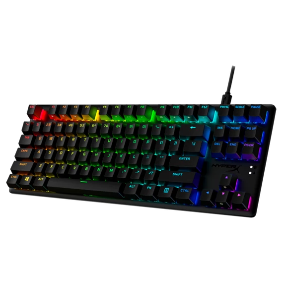HP HYPERX vezetékes mechanikus gaming billentyűzet Alloy Origins Core PBT piros switch - amerikai lokalizáció