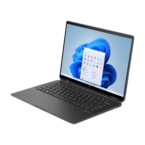 HP Spectre x360 14-eu0003nh 14" 3K 2880x1800 OLED 120Hz 400cd Touch, Ultra7-155H 1.4GHz, 32GB, 1TB SSD, Win 11, fekete
