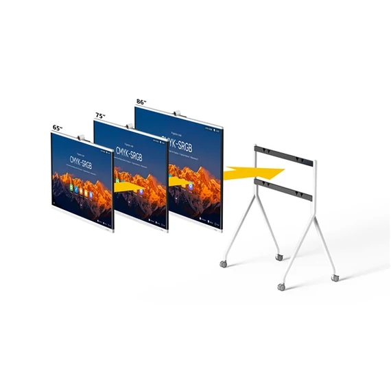 Huawei eKit IdeaHub Gurulós padló állvány - White Rolling Stand II (65/75/86 inches)