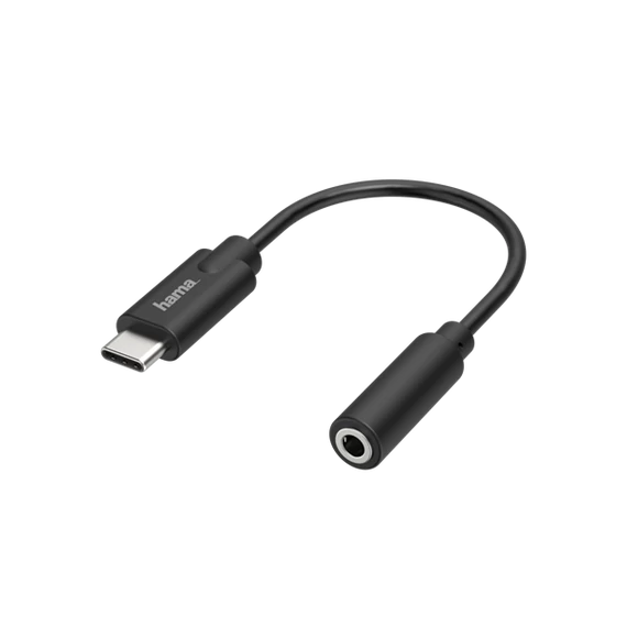 Hama Átalakító - 205282 (3,5 mm jack adapter to USB-C, OTG, fehér)