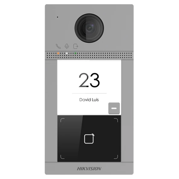 Hikvision IP kaputelefon - DS-KV8113-WME1 (2MP, kültéri egység, 1 lakásos, IP65, IR, I/O, wifi, Mifare kártyaolvasó)