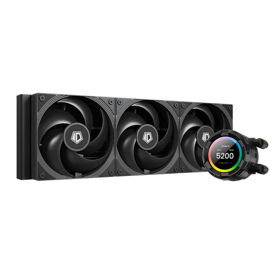 ID-Cooling CPU Water Cooler - SL360 PRO SE (27,2dB; max. 98,54 m3/h; 3x12cm, A-RGB LED, fekete)
