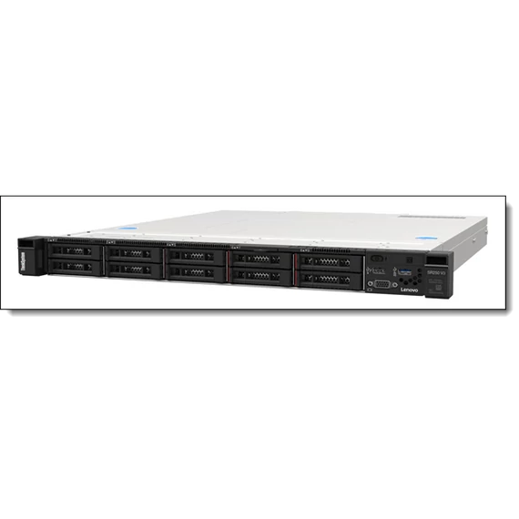 LENOVO rack szerver - SR250 V3 (2.5"), 8C E-2468 2.6GHz, 1x32GB, NoHDD, 5350-8i, XCC2: P, 1x800W.