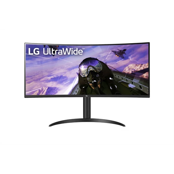 LG Ívelt Gaming 160Hz VA monitor 34" 34WP65CP, 3440x1440, 21:9, 300cd/m2, 1ms, 2xHDMI/DisplayPort, hangszóró
