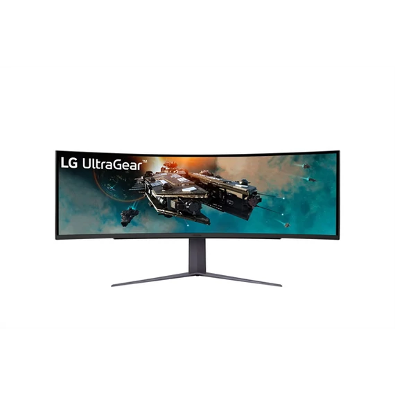 LG Ívelt Gaming 240Hz VA monitor 49" 49GR85DC, 5120x1440, 32:9, 450cd/m2, 1ms, 2xHDMI/DisplayPort/3xUSB
