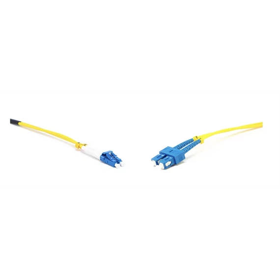 LINKEASY Duplex patch kábel  2 x SC/UPC + 2 x LC/UPC csatlakozóval, 3mm duplex core 9/125 LSZH, 1 m