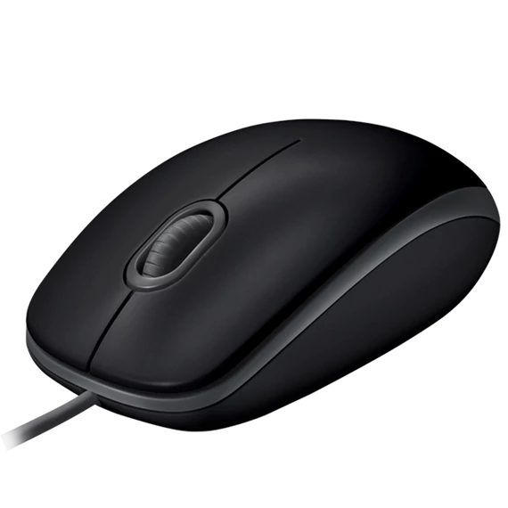 LOGITECH Egér - B110 Vezetékes Optikai Silent, Fekete