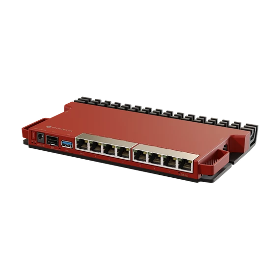 MIKROTIK Vezetékes Router 8x1000Mbps + 1x2500Mbps SFP, 1xUSB3.0,  Menedzselhető, Rackes - L009UiGS-RM