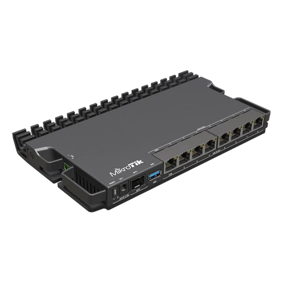 MIKROTIK Vezetékes Router RouterBOARD 7x1000Mbps + 1x2,5Gbit + 1x10Gbit SFP+, Rackes - RB5009UPR+S+IN