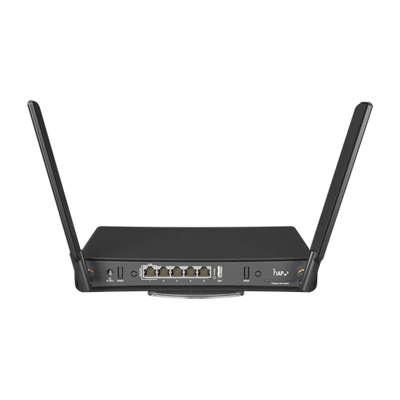 MIKROTIK Wireless Router hAP ax3, DualBand,  4x1000Mbps, 1x2500Mbps, AX1800, Asztali - C53UiG+5HPaxD2HPaxD