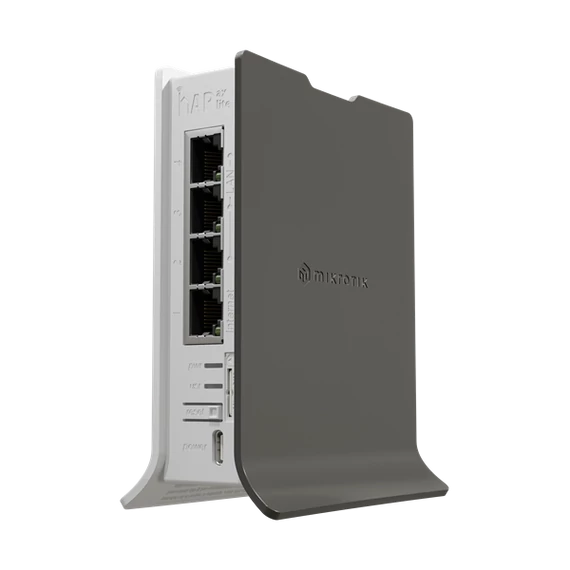 MIKROTIK Wireless Router hAP ax lite LTE6, 2,4GHz, 4x1000Mbps,  AX600, WiFi6, Menedzselhető, Asztali