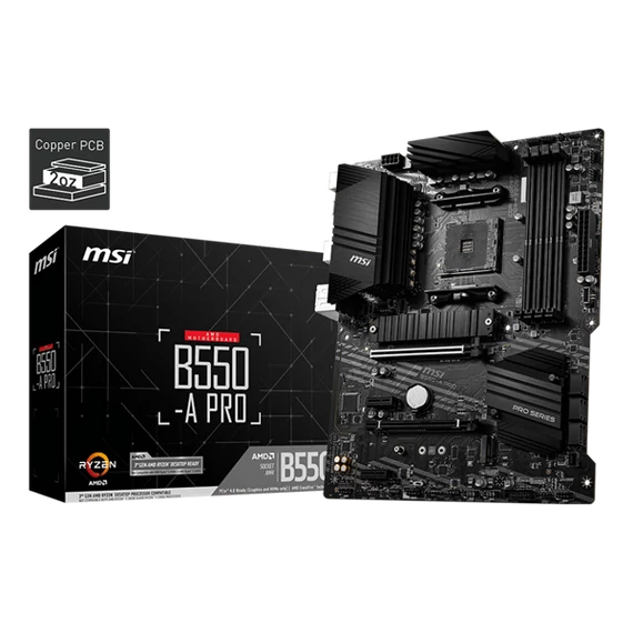 MSI Alaplap AM4 B550-A PRO AMD B550, ATX