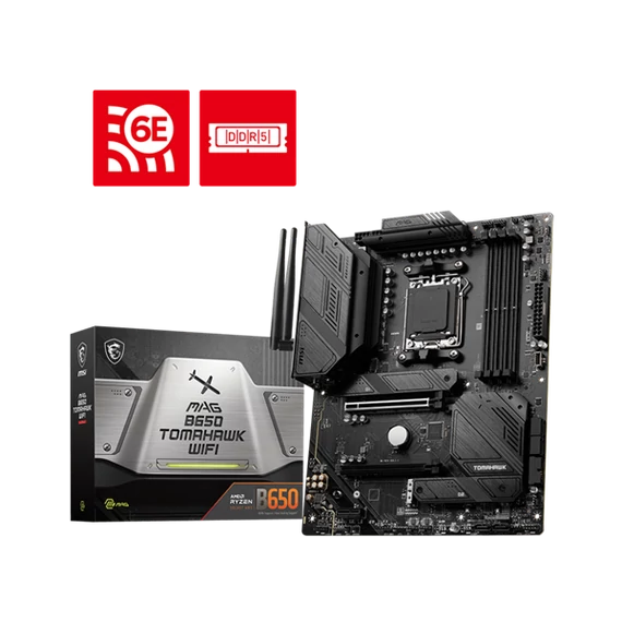 MSI Alaplap AM5 MAG B650 TOMAHAWK WIFI AMD B650, ATX