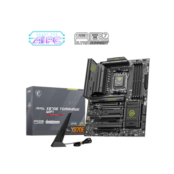 MSI Alaplap AM5 MAG X870E TOMAHAWK WIFI AMD X870E, ATX