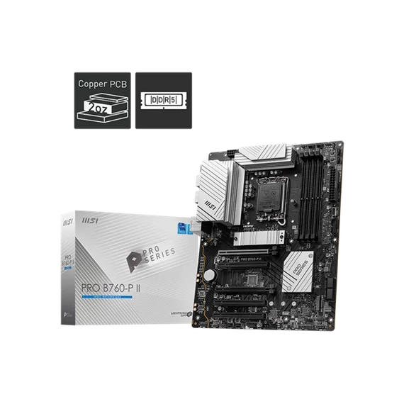 MSI Alaplap S1700 PRO B760-P II Intel B760, ATX