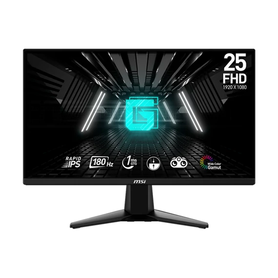 MSI Monitor GAMING G255F Rapid IPS LED 24,5" FHD 1920x1080, 16:9, 1000:1 CR, 300cd/m2, 1ms, 180Hz, DP, 2x HDMI