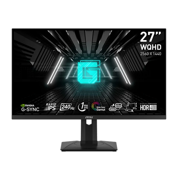 MSI Monitor GAMING G274QPX Rapid IPS LED 27" WQHD 2560*1440, 16:9, 1000:1 CR, 400cd/m2, 1ms, 240Hz, DP, 2x HDMI, USB-C