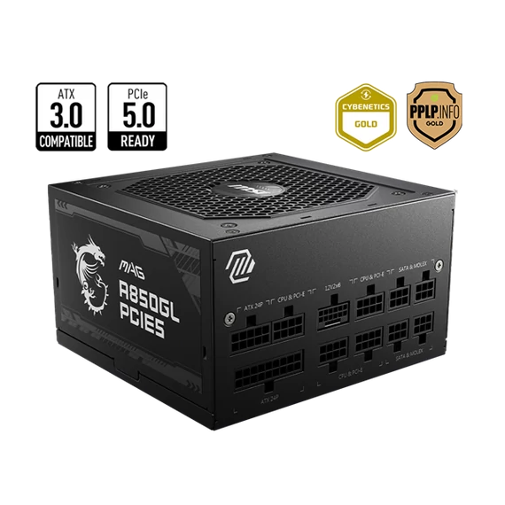 MSI Tápegység 850W 80+ Gold moduláris, Gen 5.0