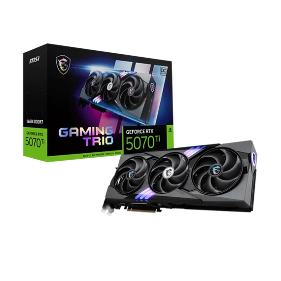 MSI Videokártya PCI-Ex16x nVIDIA RTX 5070 Ti GAMING TRIO 16GB DDR7 OC