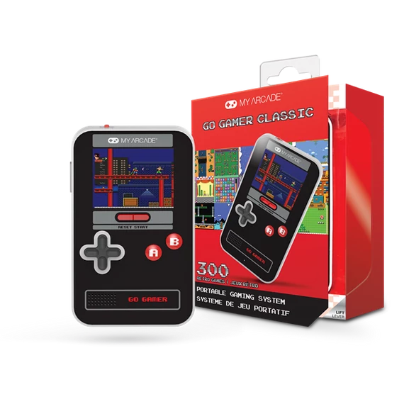 MY ARCADE Játékkonzol Go Gamer Classic 300in1 Fekete & Piros Hordozható, DGUN-3909