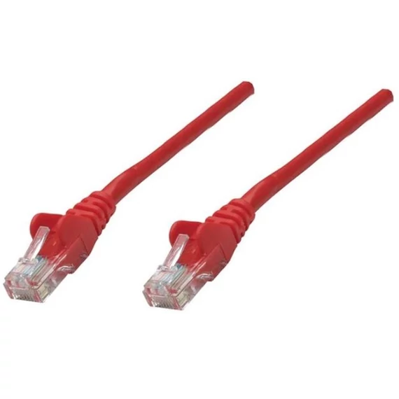 Manhattan Kábel - U/UTP Patch (RJ45 to RJ45, Cat6, 1m, Piros)