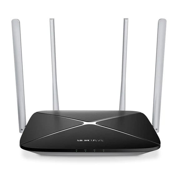 Mercusys Router WiFi AC1200 - AC12 (400Mbps 2,4GHz + 867Mbps 5GHz; 4port 100Mbps, WPA2)