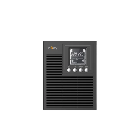 NJOY Szünetmentes  1000VA - Echo Pro 1000 (3 Schuko, RS-232, On-line, szinuszhullám, generátor támogatás, fekete)