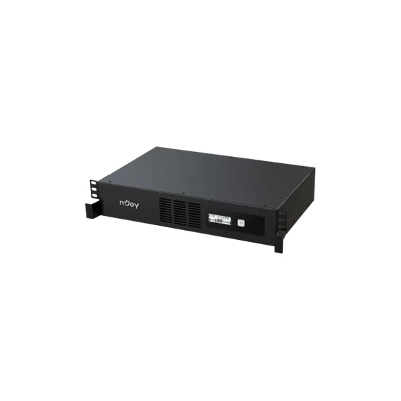 NJOY Szünetmentes 2000VA - Code 2000 (8 IEC C13, line-interaktív, USB menedzsment, szoftver, LCD kijelző, 2U rack)