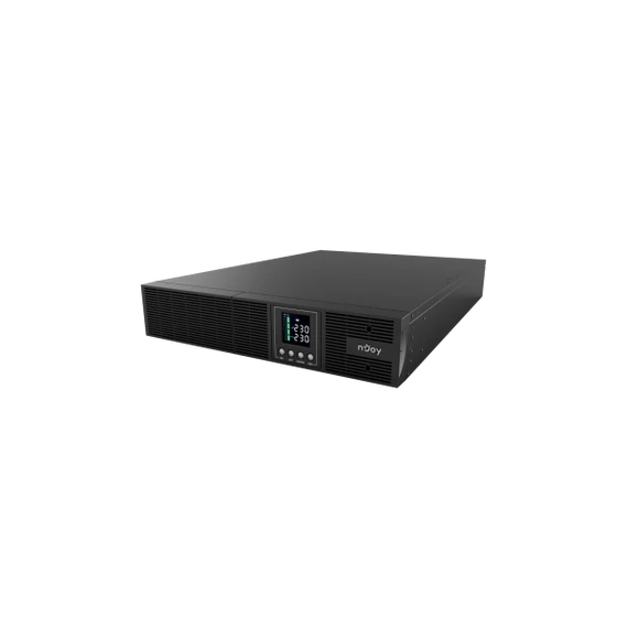 NJOY Szünetmentes 3000VA - Aster 3K (8x IEC C13, On-line, RS232, USB, szoftver, LCD kijelző, 2U rack)