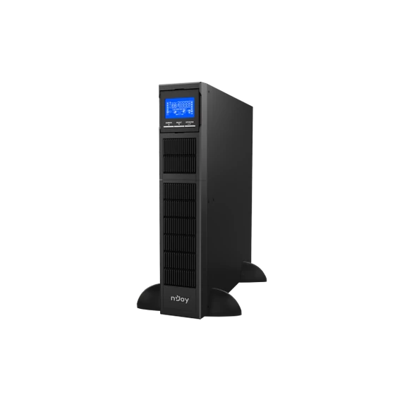 NJOY Szünetmentes 3000VA - Balder 3000 (On-line, RS232, USB, szoftver, LCD kijelző, 2U rack)