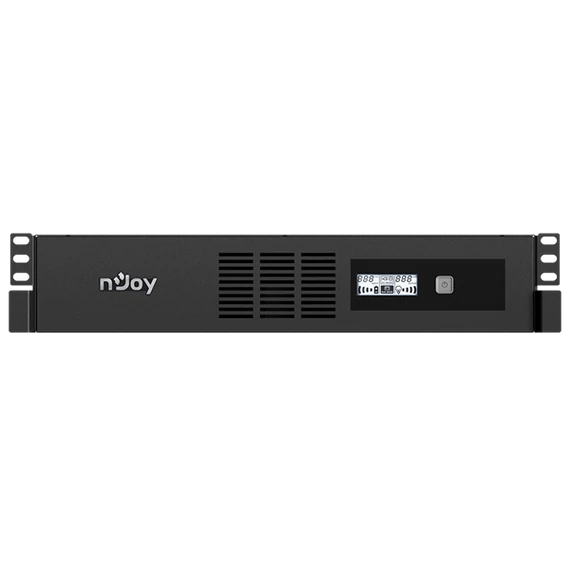NJOY Szünetmentes 800VA - Code 600 (4 IEC C13, line-interaktív, USB menedzsment, szoftver, LCD kijelző, 2U rack)