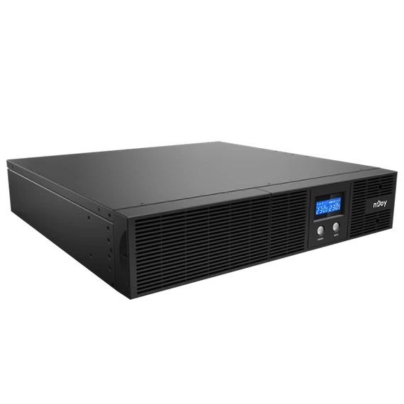 NJOY Szünetmentes 3000VA - Argus 3000 (8 IEC C13, line-interaktív, RJ45, RS232, USB, szoftver, LCD kijelző, 2U rack)