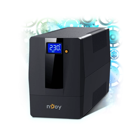 NJOY Szünetmentes + AVR Horus Plus 1000, 1000VA, 600W, Line-Interactive, LCD Touch display