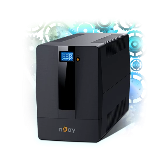 NJOY Szünetmentes + AVR Horus Plus 1500, 1500VA, 900W, Line-Interactive, LCD Touch display