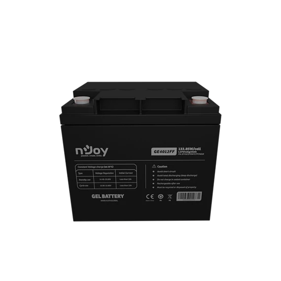 NJOY akkumulátor - GE4012FF (12V/40Ah, T6, zárt, gondozás mentes, GEL)